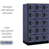 12-inch Wide Five Tier Box Style Designer Wood Locker - 3 Wide - 5 Feet High - 21-inch Deep by Salsbury – Blue – Hasps by Salsbury