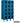 12-inch Wide Five Tier Box Style See-Through Metal Locker - 3 Wide - 5 Feet High - 15-inch Deep by Salsbury – Blue – Assembled by Salsbury