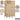 12-inch Wide Five Tier Box Style Standard Metal Locker - 3 Wide - 5 Feet High - 18-inch Deep by Salsbury – Tan – Assembled by Salsbury (view 2)