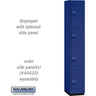 12-inch Wide Four Tier Heavy Duty Plastic Locker - 1 Wide - 6 Feet High - 18-inch Deep - Blue by Salsbury – Default Title by Salsbury