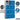 12-inch Wide Four Tier Plastic Locker - 3 Wide - 6 Feet High - 18-inch Deep by Salsbury – Blue – Assembled by Salsbury (view 2)