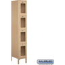 12-inch Wide Four Tier See-Through Metal Locker - 1 Wide - 6 Feet High - 18-inch Deep by Salsbury – Tan – Assembled by Salsbury