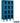 12-inch Wide Four Tier See-Through Metal Locker - 3 Wide - 5 Feet High - 12-inch Deep by Salsbury – Blue – Assembled by Salsbury