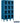 12-inch Wide Four Tier See-Through Metal Locker - 3 Wide - 5 Feet High - 15-inch Deep by Salsbury – Blue – Assembled by Salsbury
