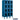 12-inch Wide Four Tier See-Through Metal Locker - 3 Wide - 5 Feet High - 15-inch Deep by Salsbury – Blue – Assembled by Salsbury