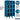 12-inch Wide Four Tier See-Through Metal Locker - 3 Wide - 5 Feet High - 15-inch Deep by Salsbury – Blue – Assembled by Salsbury (view 2)