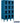 12-inch Wide Four Tier See-Through Metal Locker - 3 Wide - 5 Feet High - 18-inch Deep by Salsbury – Blue – Assembled by Salsbury