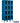 12-inch Wide Four Tier See-Through Metal Locker - 3 Wide - 6 Feet High - 18-inch Deep by Salsbury – Blue – Assembled by Salsbury