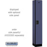 12-inch Wide Single Tier Designer Wood Locker - 1 Wide - 6 Feet High - 15-inch Deep by Salsbury – Blue – Hasps by Salsbury