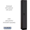 12-inch Wide Single Tier Designer Wood Locker - 1 Wide - 6 Feet High - 15-inch Deep by Salsbury – Black – Hasps by Salsbury