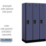 12-inch Wide Single Tier Designer Wood Locker - 3 Wide - 5 Feet High - 18-inch Deep by Salsbury – Blue – Hasps by Salsbury