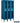 12-inch Wide Single Tier See-Through Metal Locker - 3 Wide - 5 Feet High - 18-inch Deep by Salsbury – Blue – Assembled by Salsbury