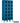 12-inch Wide Six Tier Box Style See-Through Metal Locker - 3 Wide - 6 Feet High - 15-inch Deep by Salsbury – Blue – Assembled by Salsbury
