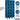 12-inch Wide Six Tier Box Style See-Through Metal Locker - 3 Wide - 6 Feet High - 15-inch Deep by Salsbury – Blue – Assembled by Salsbury (view 2)