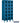 12-inch Wide Six Tier Box Style See-Through Metal Locker - 3 Wide - 6 Feet High - 18-inch Deep by Salsbury – Blue – Assembled by Salsbury