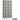 12-inch Wide Six Tier Box Style Vented Metal Locker - 3 Wide - 6 Feet High - 12-inch Deep by Salsbury – Gray – Unassembled by Salsbury