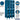 12-inch Wide Triple Tier See-Through Metal Locker - 3 Wide - 6 Feet High - 18-inch Deep by Salsbury – Blue – Assembled by Salsbury (view 2)