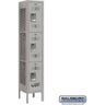 12-inch Wide Triple Tier Vented Metal Locker - 1 Wide - 5 Feet High - 12-inch Deep by Salsbury – Default Title by Salsbury