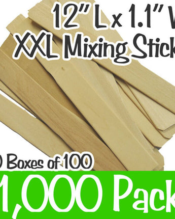 12&quot; Long XXL Mixing Sticks / 1,000 Count - 10 Boxes of 100 Count by Xen Stix