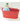 12" Red Painted Oval Tub with Side Handles