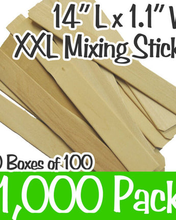 14&quot; Long XXL Mixing Sticks / 1,000 Count - 10 Boxes of 100 Count by Xen Stix