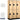 15-inch Wide Double Tier Designer Wood Locker - 3 Wide - 6 Feet High - 18-inch Deep by Salsbury – Maple – Black Resettable Combination Locks by Salsbury