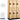 15-inch Wide Double Tier 'S' Style Designer Wood Locker - 3 Wide - 6 Feet High - 18-inch Deep by Salsbury – Maple – Silver Resettable Combination Locks by Salsbury
