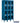 15-inch Wide Double Tier See-Through Metal Locker - 3 Wide - 6 Feet High - 18-inch Deep by Salsbury – Blue – Assembled by Salsbury