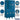 15-inch Wide Double Tier Standard Metal Locker - 3 Wide - 6 Feet High - 18-inch Deep by Salsbury – Blue – Assembled by Salsbury (view 2)