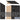 15-inch Wide Four Tier Designer Wood Locker - 1 Wide - 6 Feet High - 21-inch Deep by Salsbury – Black – Hasps by Salsbury (view 6)