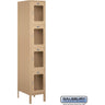 15-inch Wide Four Tier See-Through Metal Locker - 1 Wide - 6 Feet High - 18-inch Deep by Salsbury – Tan – Assembled by Salsbury