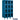 15-inch Wide Four Tier See-Through Metal Locker - 3 Wide - 6 Feet High - 18-inch Deep by Salsbury – Blue – Unassembled by Salsbury
