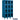 15-inch Wide Four Tier See-Through Metal Locker - 3 Wide - 6 Feet High - 18-inch Deep by Salsbury – Blue – Assembled by Salsbury