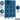 15-inch Wide Four Tier Vented Metal Locker - 3 Wide - 6 Feet High - 15-inch Deep by Salsbury – Blue – Assembled by Salsbury (view 2)