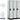 15-inch Wide Single Tier Designer Wood Locker - 3 Wide - 6 Feet High - 21-inch Deep by Salsbury – Gray – Hasps by Salsbury