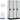 15-inch Wide Single Tier Designer Wood Locker - 3 Wide - 6 Feet High - 21-inch Deep by Salsbury – Gray – Silver Electronic Locks by Salsbury