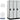 15-inch Wide Single Tier Designer Wood Locker - 3 Wide - 6 Feet High - 24-inch Deep by Salsbury – Gray – Hasps by Salsbury