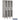 15-inch Wide Single Tier See-Through Metal Locker - 3 Wide - 6 Feet High - 18-inch Deep by Salsbury – Gray – Unassembled by Salsbury