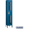 15-inch Wide Single Tier Vented Metal Locker - 1 Wide - 6 Feet High - 15-inch Deep by Salsbury – Blue – Assembled by Salsbury