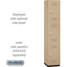 15-inch Wide Triple Tier Heavy Duty Plastic Locker - 1 Wide - 6 Feet High - 18-inch Deep by Salsbury – Tan by Salsbury