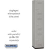 15-inch Wide Triple Tier Heavy Duty Plastic Locker - 1 Wide - 6 Feet High - 18-inch Deep by Salsbury – Gray by Salsbury