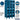 15-inch Wide Triple Tier See-Through Metal Locker - 3 Wide - 6 Feet High - 18-inch Deep by Salsbury – Blue – Assembled by Salsbury (view 2)