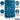 15-inch Wide Triple Tier Standard Metal Locker - 3 Wide - 6 Feet High - 18-inch Deep by Salsbury – Blue – Assembled by Salsbury (view 2)