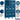 15-inch Wide Triple Tier Vented Metal Locker - 3 Wide - 6 Feet High - 15-inch Deep by Salsbury – Blue – Assembled by Salsbury (view 2)