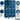 15-inch Wide Triple Tier Vented Metal Locker - 3 Wide - 6 Feet High - 18-inch Deep by Salsbury – Blue – Assembled by Salsbury (view 2)