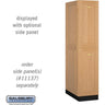 16-inch Wide Double Tier Solid Oak Executive Wood Locker - 1 Wide - 6 Feet High - 24-inch Deep - Light Oak by Salsbury – Default Title by Salsbury
