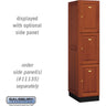 16-inch Wide Triple Tier Solid Oak Executive Wood Locker - 1 Wide - 6 Feet High - 21-inch Deep - Medium Oak by Salsbury – Default Title by Salsbury