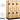 18-inch Wide Double Tier 'S' Style Designer Wood Locker - 3 Wide - 6 Feet High - 24-inch Deep by Salsbury – Maple – Hasps by Salsbury