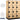 18-inch Wide Four Tier Designer Wood Locker - 3 Wide - 6 Feet High - 24-inch Deep by Salsbury – Maple – Black Resettable Combination Locks by Salsbury