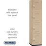 18-inch Wide Four Tier Heavy Duty Plastic Locker - 1 Wide - 6 Feet High - 18-inch Deep - Tan by Salsbury – Default Title by Salsbury